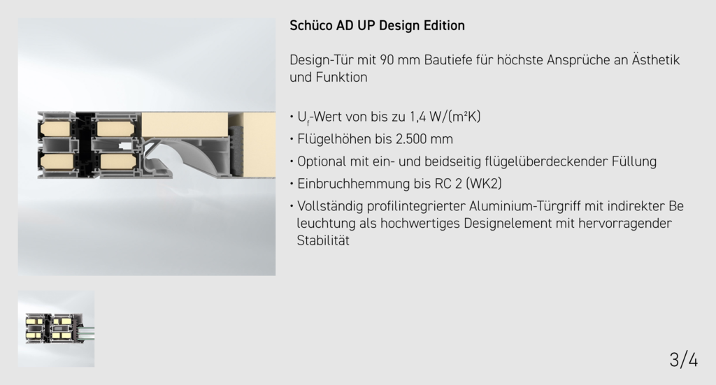 Schüco AD UP Design Edition